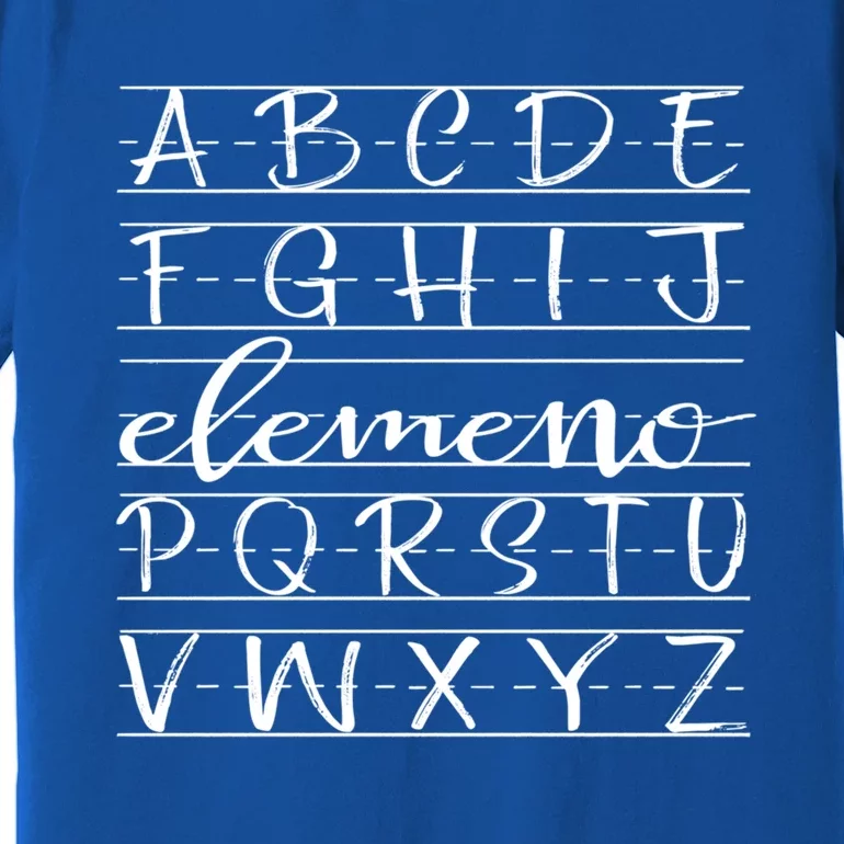 Eleo Teacher Apreciation Alphabet Funny Gift For Teachers Cool Gift Premium T-Shirt