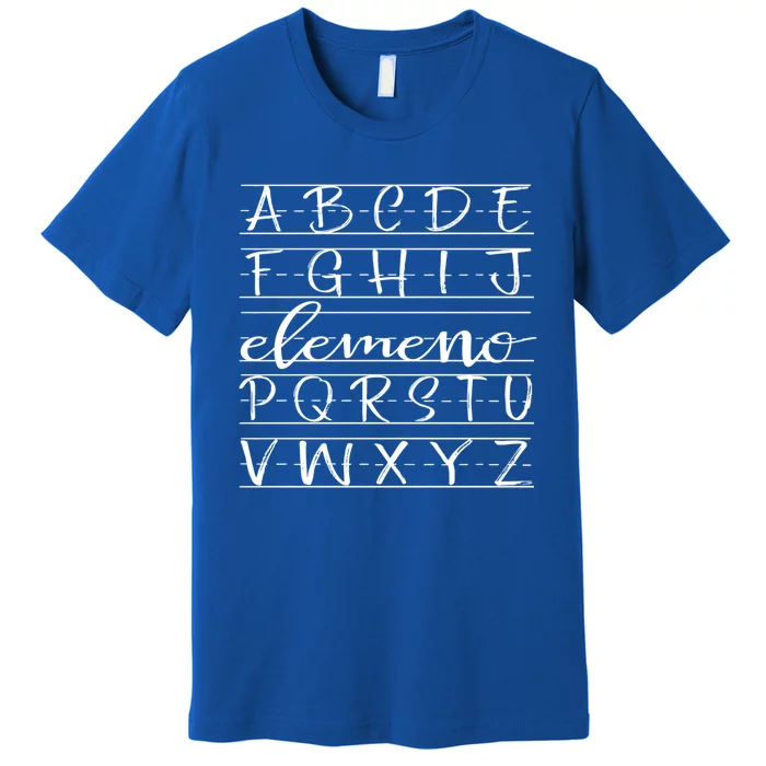 Eleo Teacher Apreciation Alphabet Funny Gift For Teachers Cool Gift Premium T-Shirt