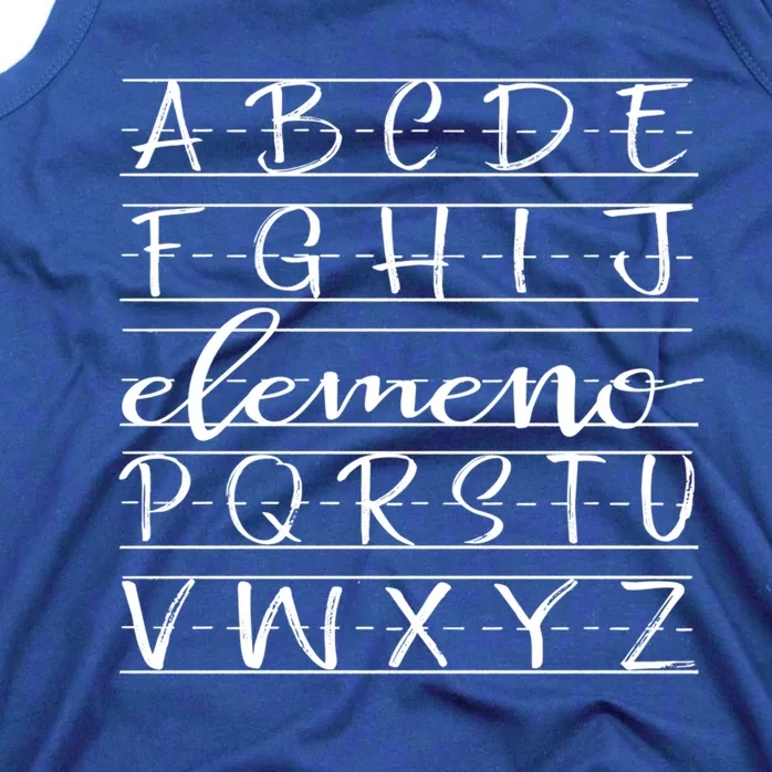 Eleo Teacher Apreciation Alphabet Funny Gift For Teachers Cool Gift Tank Top