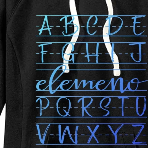 Eleo Teacher Apreciation Alphabet Funny Gift For Teachers Gift Women's Fleece Hoodie