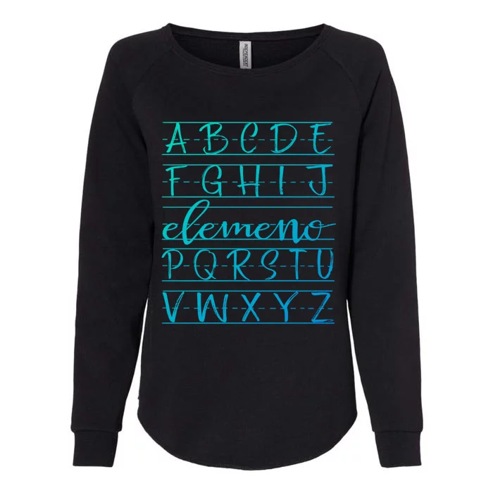 Eleo Teacher Apreciation Alphabet Funny Gift For Teachers Gift Womens California Wash Sweatshirt