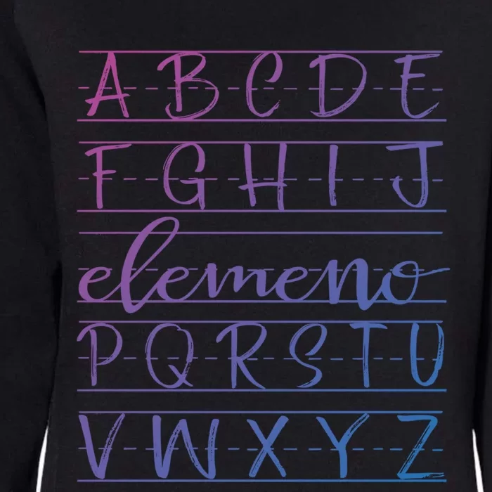 Eleo Teacher Apreciation Alphabet Funny Gift For Teachers Gift Womens California Wash Sweatshirt