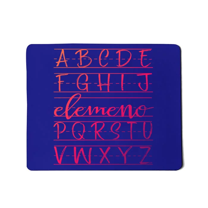 Eleo Teacher Apreciation Alphabet Funny Gift For Teachers Gift Mousepad