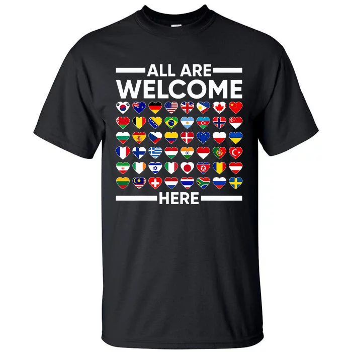 Esl Teacher All Are Welcome Here For Worlds Virtual Teachers Tall T-Shirt