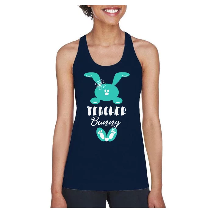 Easter Teacher Bunny Costume Cute School Party Gift Women's Racerback Tank