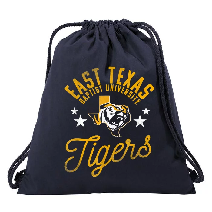 East Texas Baptist University Tigers Logo Drawstring Bag