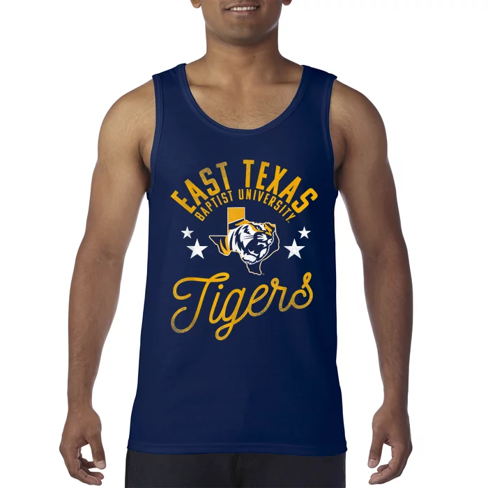 East Texas Baptist University Tigers Logo Tank Top