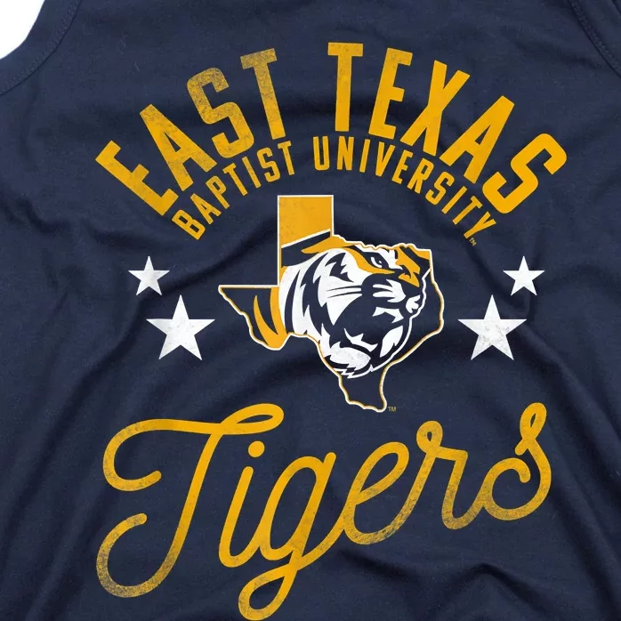 East Texas Baptist University Tigers Logo Tank Top