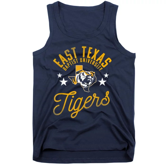 East Texas Baptist University Tigers Logo Tank Top