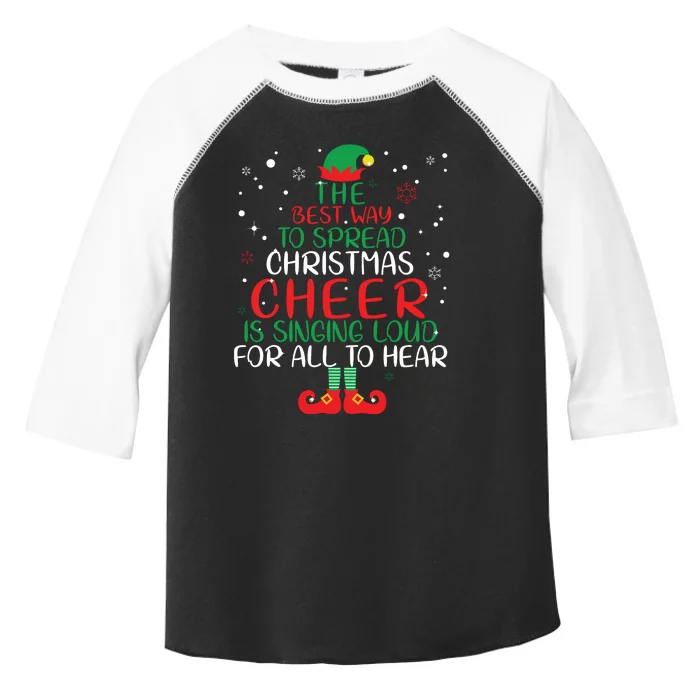 Elf The Best Way To Spread Christmas Cheer Toddler Fine Jersey T-Shirt