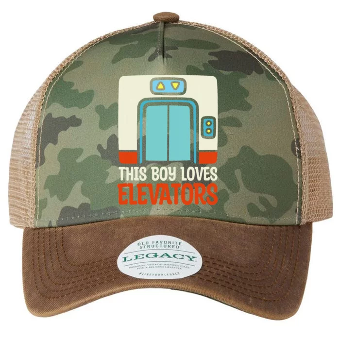 Elevator This Boy Loves Elevators Legacy Tie Dye Trucker Hat