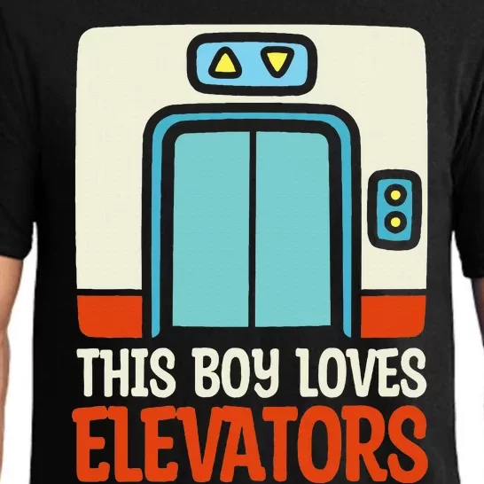 Elevator This Boy Loves Elevators Pajama Set