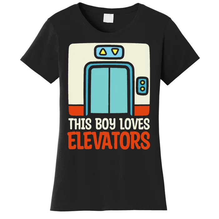 Elevator This Boy Loves Elevators Women's T-Shirt