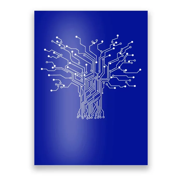 Electronics Technician Binary Tree Electrical Engineer Poster