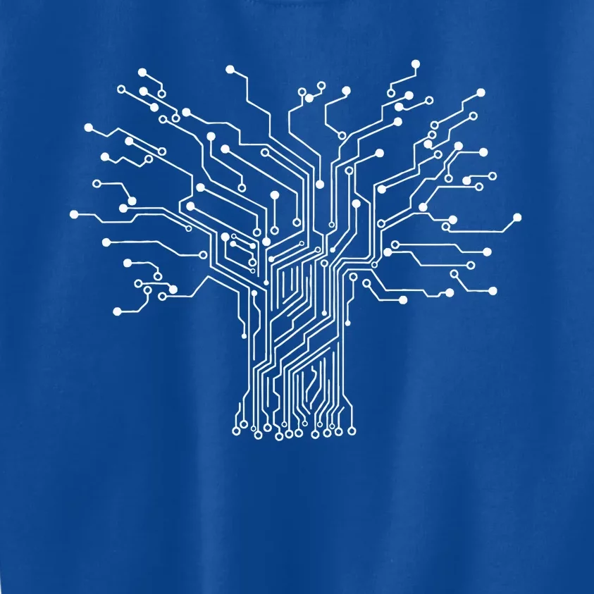 Electronics Technician Binary Tree Electrical Engineer Kids Sweatshirt