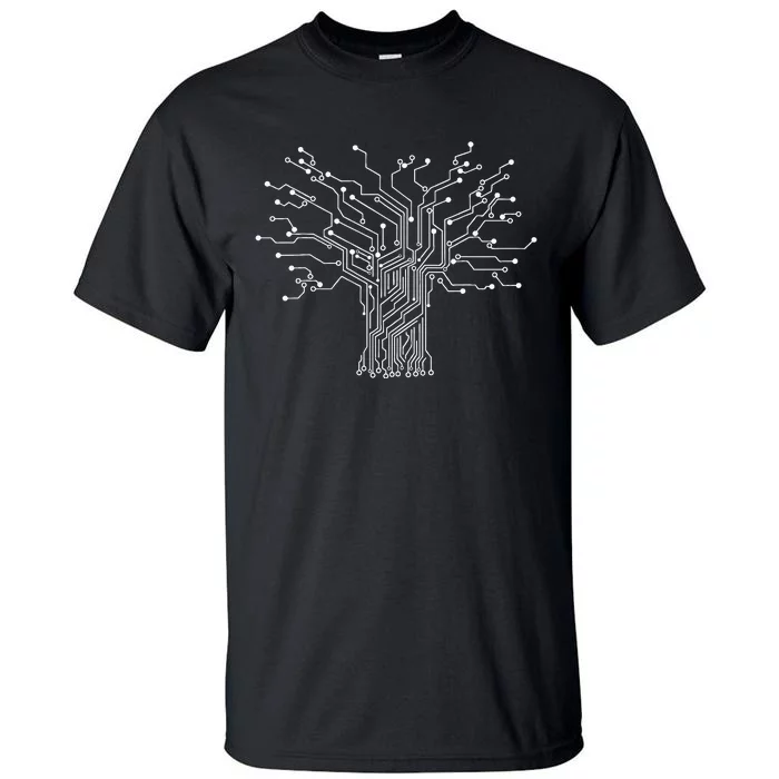 Electronics Technician Binary Tree Electrical Engineer Tall T-Shirt