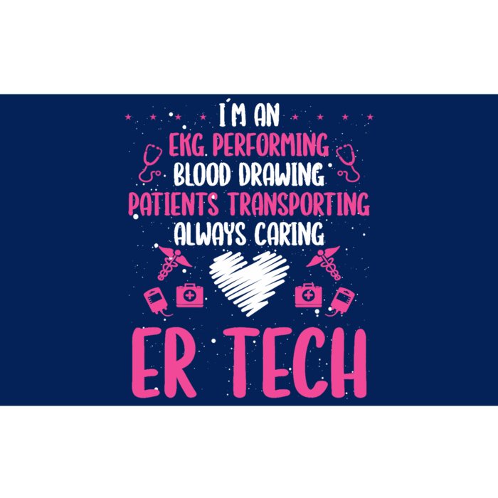 ER Tech Badge Buddy Emergency Room Technician Essentials Bumper Sticker