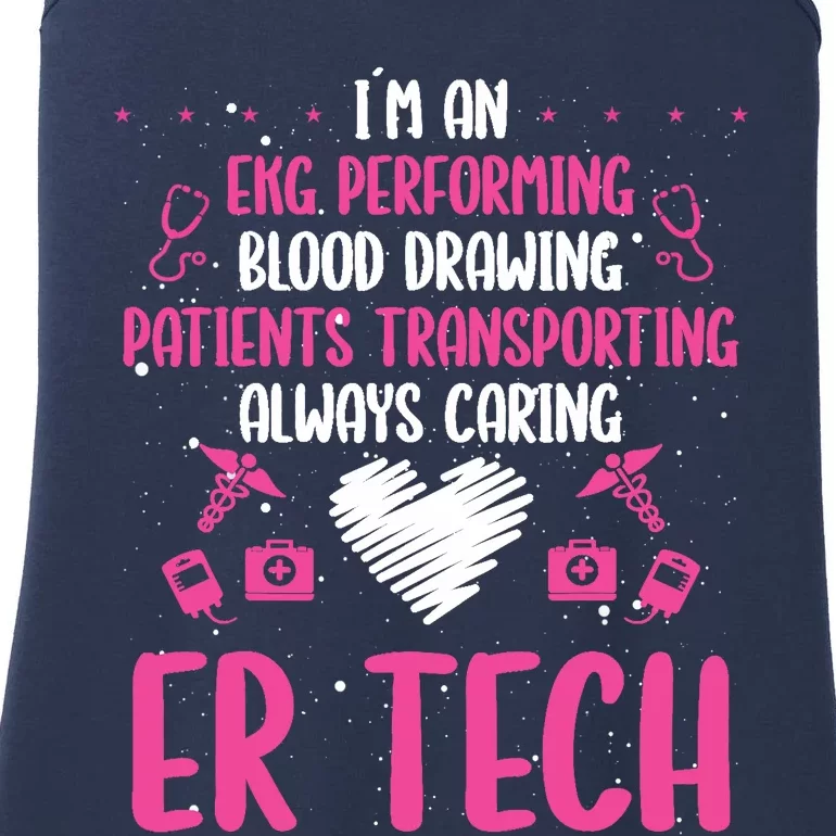 ER Tech Badge Buddy Emergency Room Technician Essentials Ladies Essential Tank