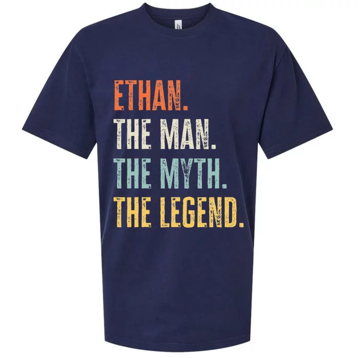 Ethan The Best Man Myth Legend Funny Best Name Ethan Sueded Cloud Jersey T-Shirt