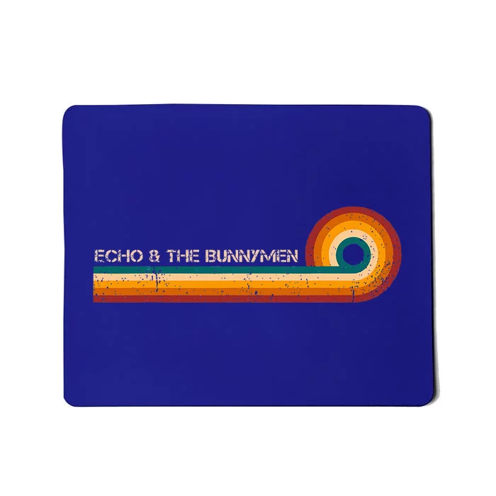 Echo & The Bunnymen Retro Stripes Musician Mousepad