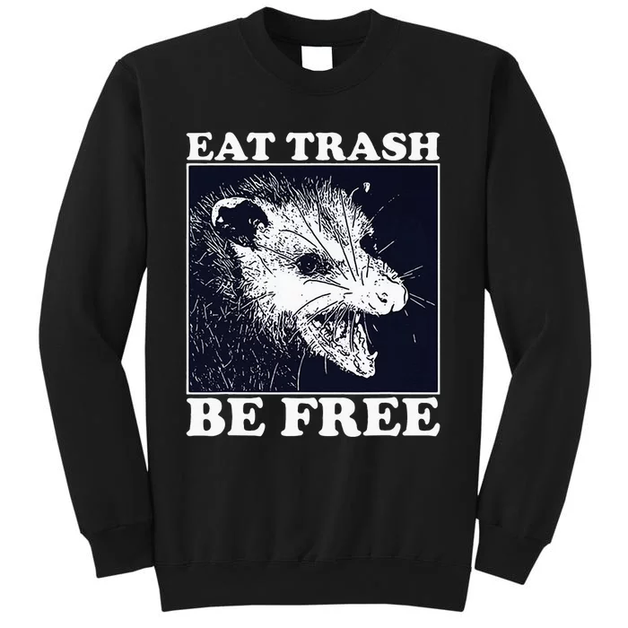 Eat Trash Be Free Raccoon Sweatshirt