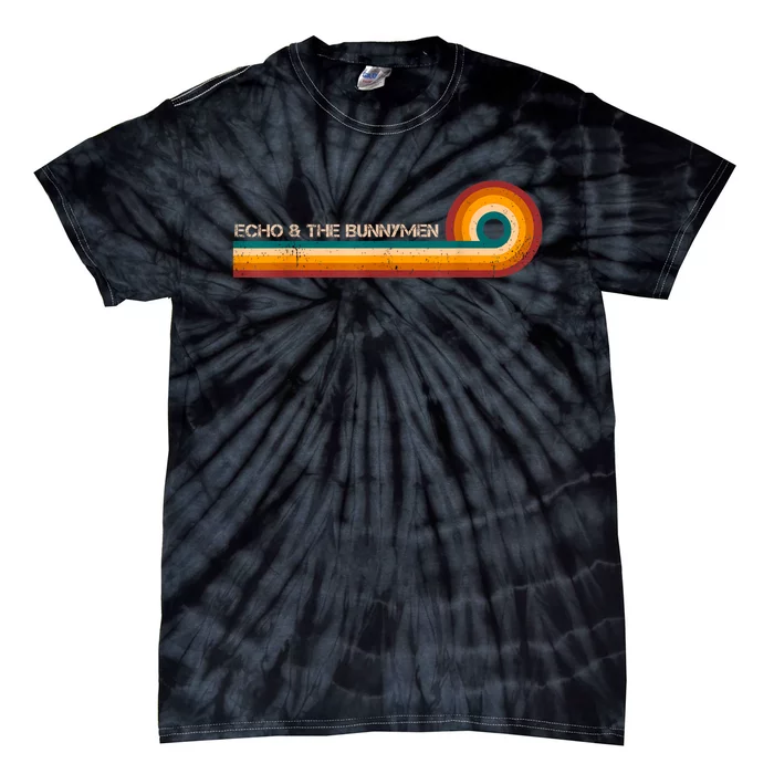 Echo & The Bunnymen Retro Stripes Musician Vintage Tie-Dye T-Shirt