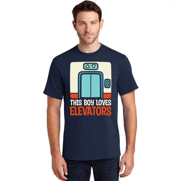 Elevator This Boy Loves Elevators Tall T-Shirt