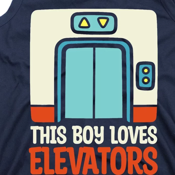 Elevator This Boy Loves Elevators Tank Top