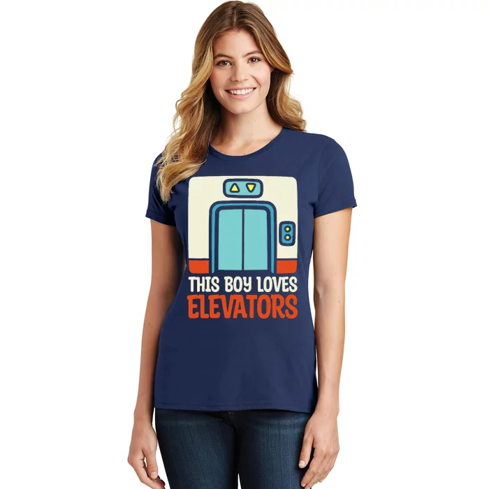 Elevator This Boy Loves Elevators Women's T-Shirt