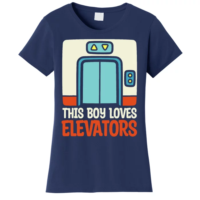 Elevator This Boy Loves Elevators Women's T-Shirt