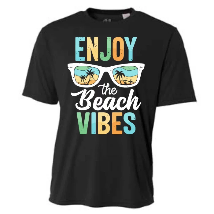 Enjoy The Beach Vibes Graphic Cooling Performance Crew T-Shirt