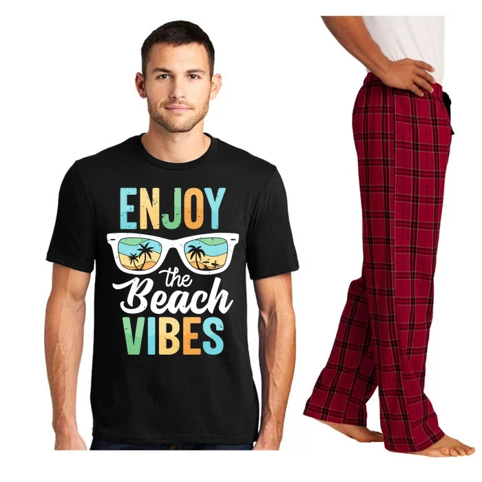 Enjoy The Beach Vibes Graphic Pajama Set