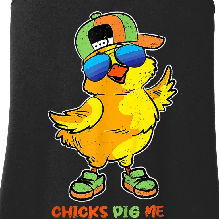 Easter Toddlers Chicks Dig Me Funny Egg Hunting Ladies Essential Tank