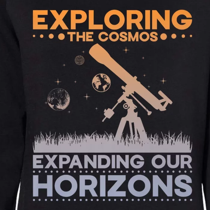 Explore The Cosmos Outer Space Exploration Astronomy Science Premium Womens California Wash Sweatshirt