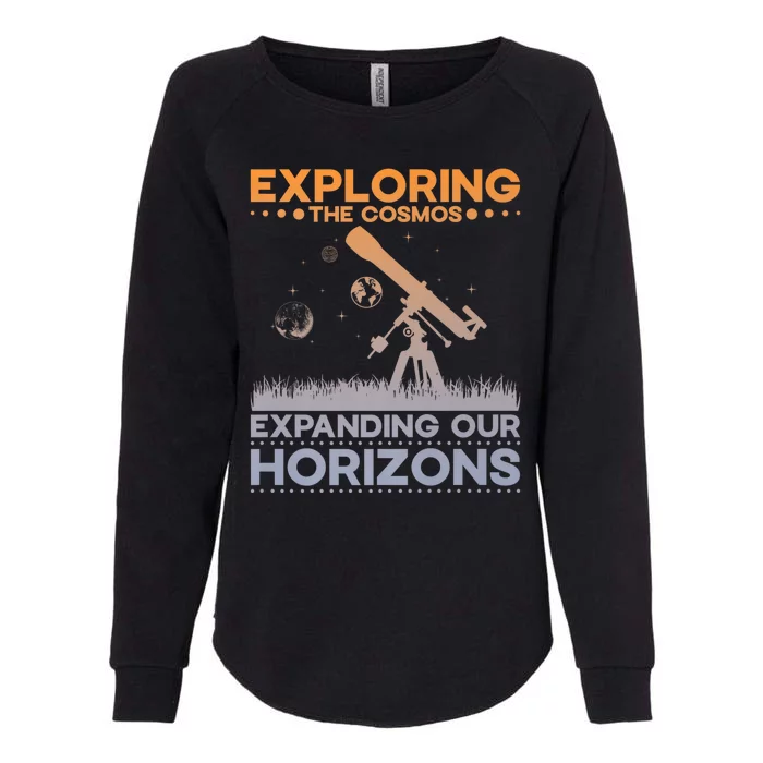 Explore The Cosmos Outer Space Exploration Astronomy Science Premium Womens California Wash Sweatshirt