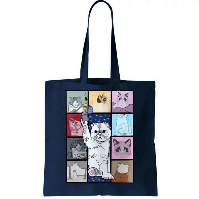 Eras Tour Cat Version TS Lover Gift Idea For Lover Fan Tote Bag