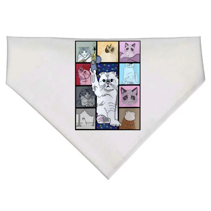 Eras Tour Cat Version TS Lover Gift Idea For Lover Fan USA-Made Doggie Bandana