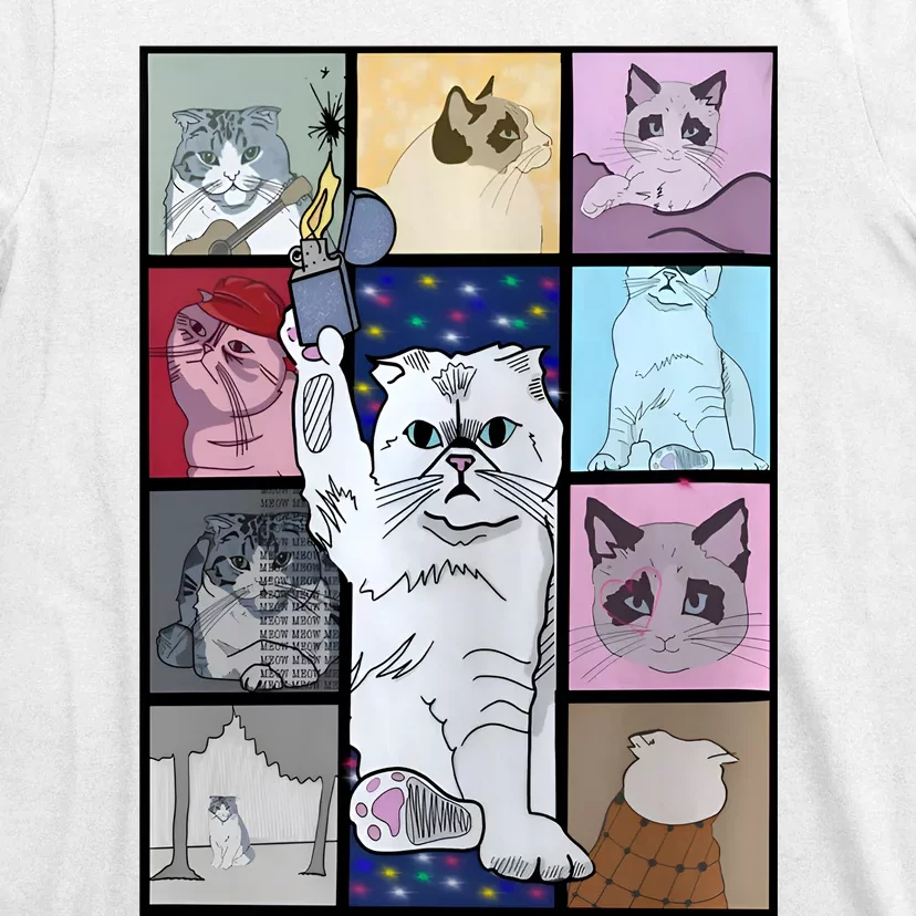 Eras Tour Cat Version TS Lover Gift Idea For Lover Fan T-Shirt