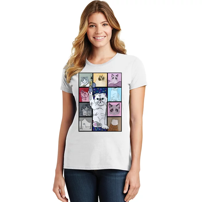 Eras Tour Cat Version TS Lover Gift Idea For Lover Fan Women's T-Shirt