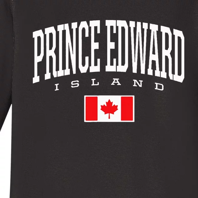 Eh Team Canadian Flag Prince Edward Island Canada Baby Long Sleeve Bodysuit