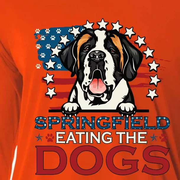 Eating The Dog Saint Bernard In Springfield Election Cooling Performance Long Sleeve Crew