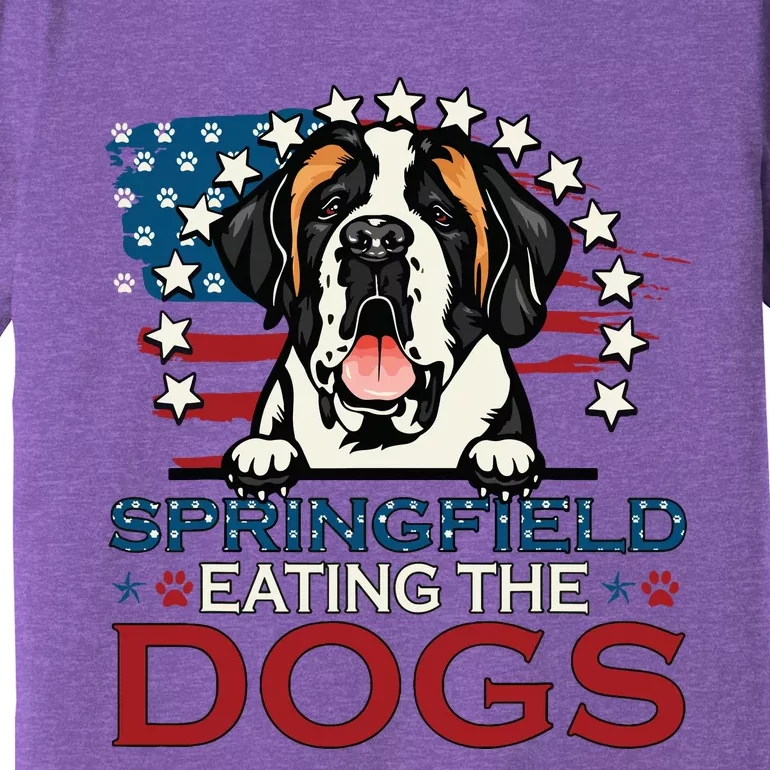 Eating The Dog Saint Bernard In Springfield Election Premium T-Shirt