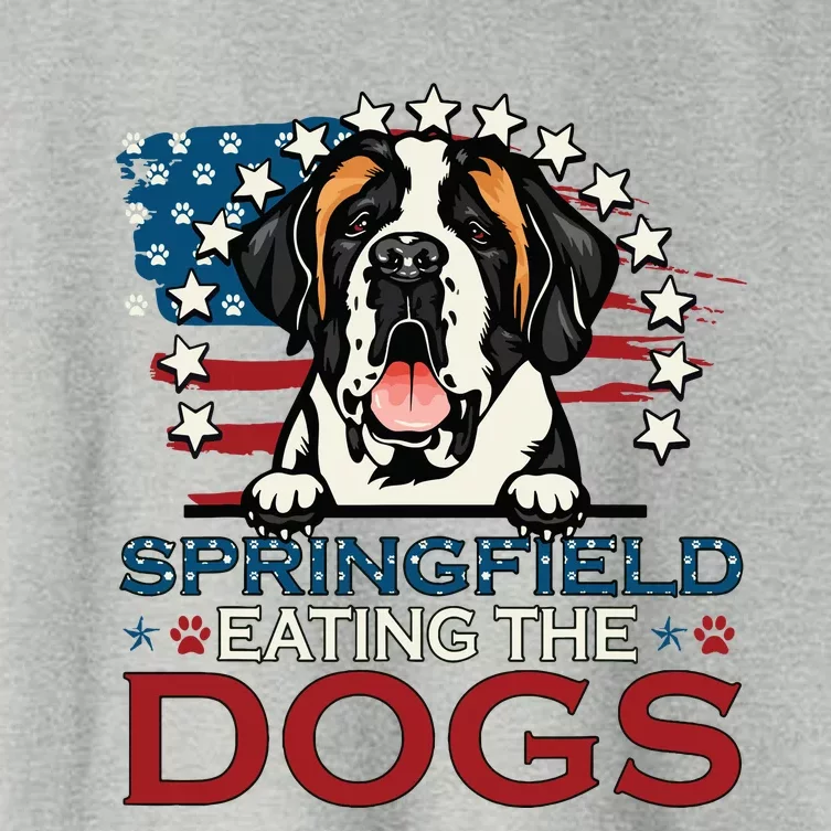 Eating The Dog Saint Bernard In Springfield Election Women's Crop Top Tee