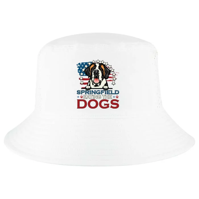 Eating The Dog Saint Bernard In Springfield Election Cool Comfort Performance Bucket Hat