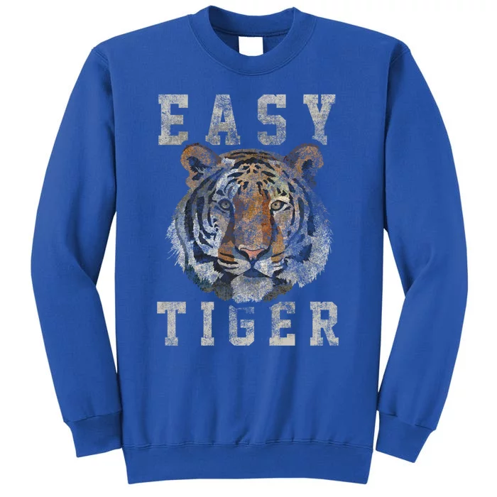 Easy Tiger Distressed Casualcool Giftchic Graphic Gift Sweatshirt