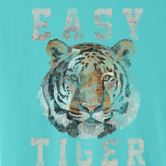 Easy Tiger Distressed Casualcool Giftchic Graphic Gift ChromaSoft Performance T-Shirt