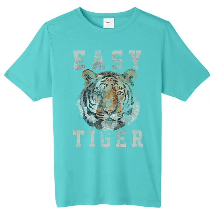 Easy Tiger Distressed Casualcool Giftchic Graphic Gift ChromaSoft Performance T-Shirt