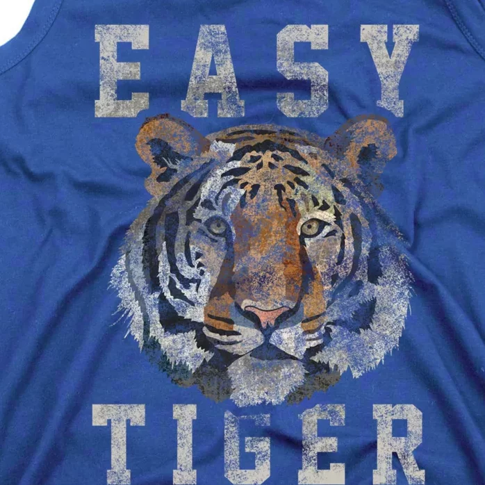 Easy Tiger Distressed Casualgiftchic Graphic For Women Gift Tank Top