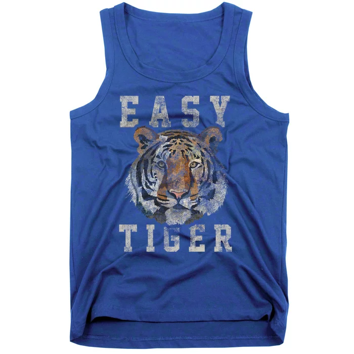 Easy Tiger Distressed Casualgiftchic Graphic For Women Gift Tank Top