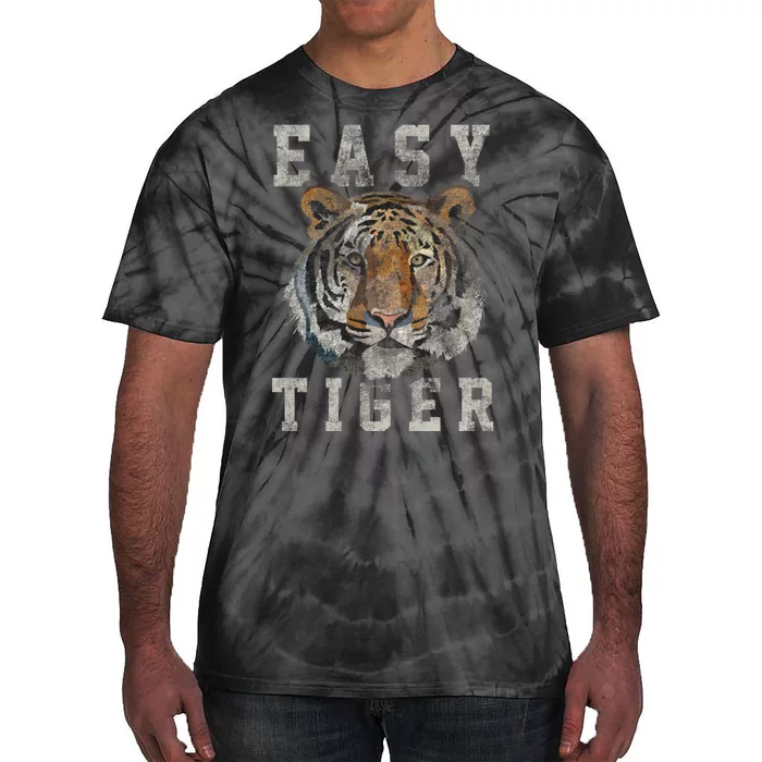 Easy Tiger Distressed Casualchic Graphic Tie-Dye T-Shirt